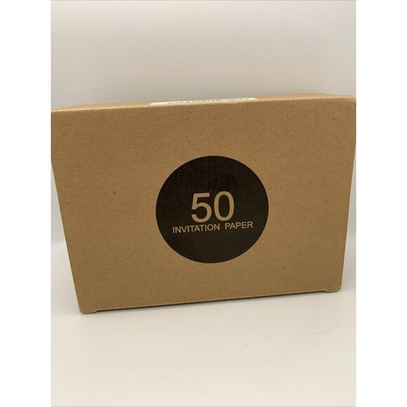 50 Marble Gray Invitations Blank with Envelopes - Picture 2 of 4